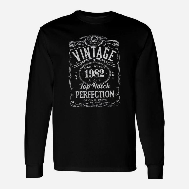 39Th Birthday Vintage 1982 Top Notch Perfection Unisex Long Sleeve