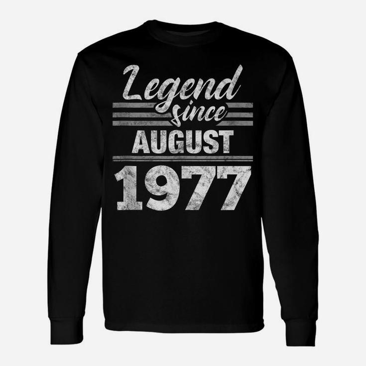 42Nd Birthday Gift Legend Since August 1977 Unisex Long Sleeve