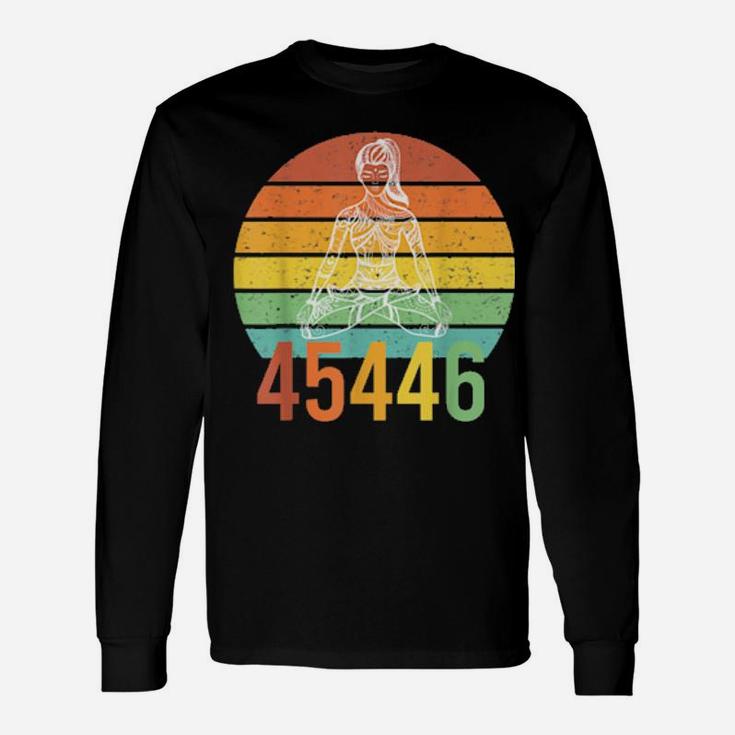 45446 Beige Af 45 Against 45 Yoga Namaste For Winners Long Sleeve T-Shirt