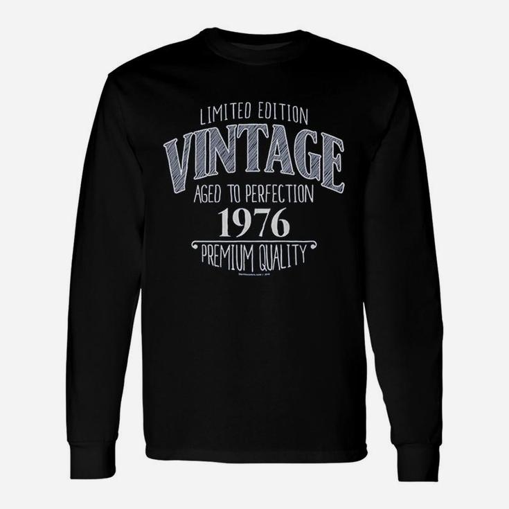 45Th Birthday For Men Vintage 1976 Aged Perfection Unisex Long Sleeve