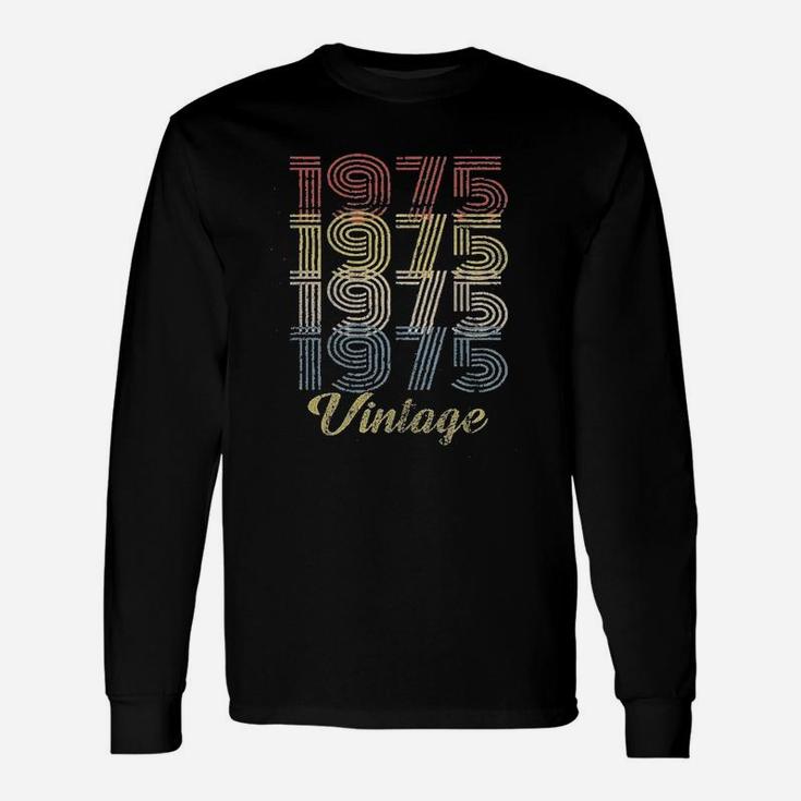 46Th Birthday Gift Retro Birthday  1975 Vintage Unisex Long Sleeve