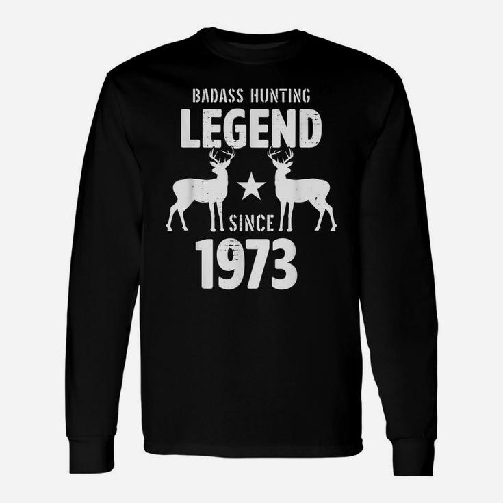 48 Year Old Men Women 1973 Hunter Hunting Gifts For Birthday Unisex Long Sleeve