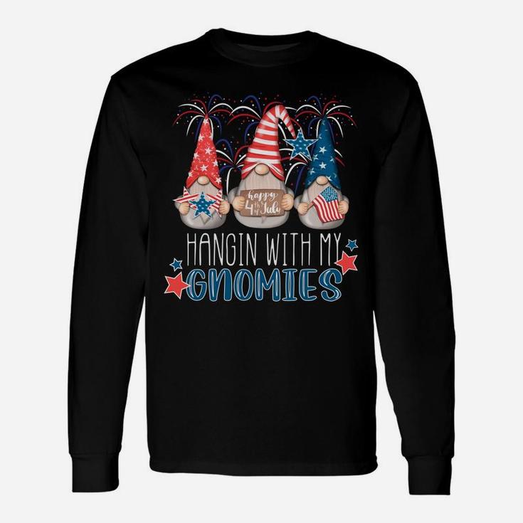 4Th Of July Gnomes Hangin' With My Gnomies Summer July 4Th Sweatshirt Unisex Long Sleeve