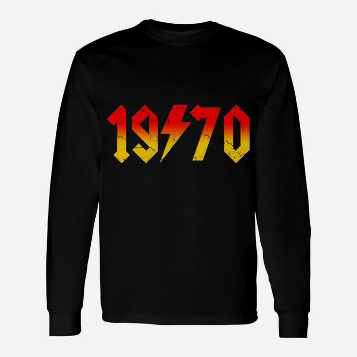 50Th Birthday January 1970 Fifty Year Old Men Gift For Dad Unisex Long Sleeve