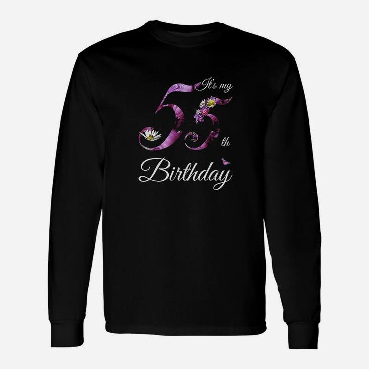 55 Year Old Floral 1966 Its My 55Th Birthday Gift Unisex Long Sleeve
