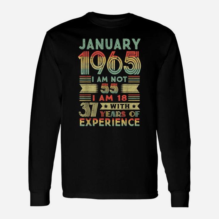 55 Year Old Gift 55Th Birthday Gift January 1965 Unisex Long Sleeve