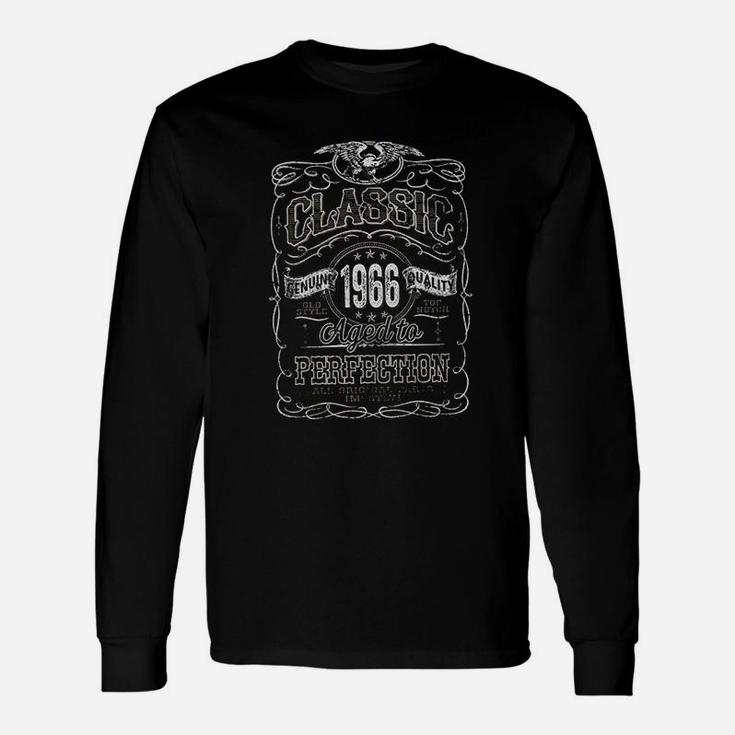 55Th Birthday Classic 1966 Aged To Perfection Unisex Long Sleeve