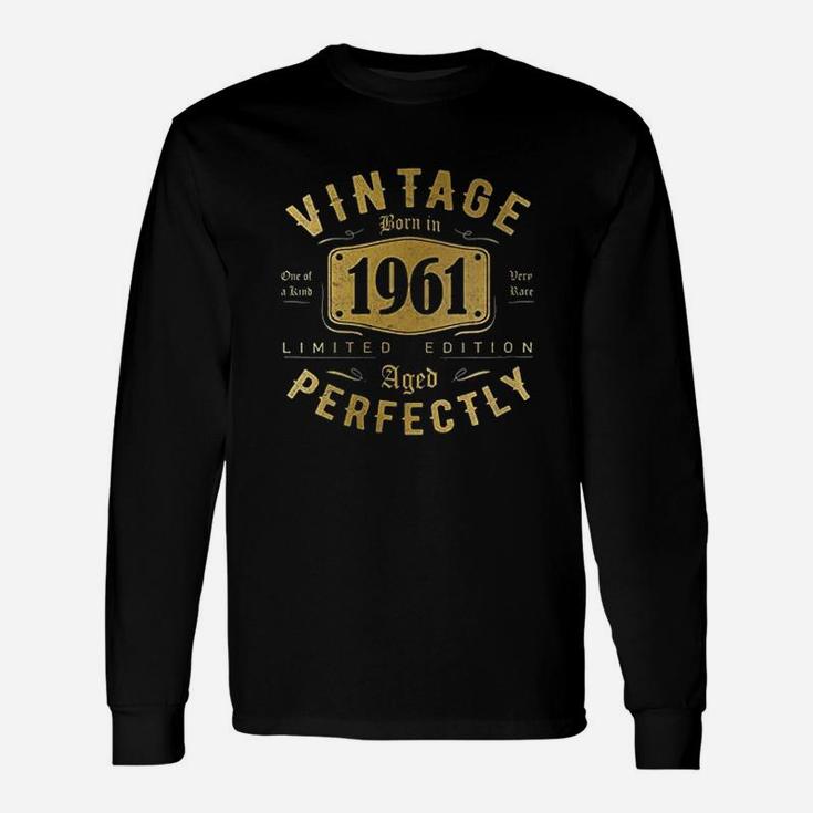 60Th Birthday Gifts For Women Men 60 Year Old Vintage 1961 Unisex Long Sleeve