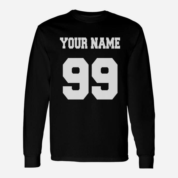 Add Your Name And Number Long Sleeve T-Shirt
