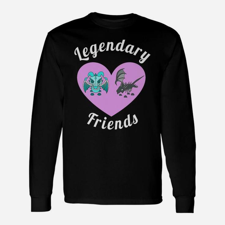 Adopt Me Legendary Friends Shadow Dragon And Frost Dragon Unisex Long Sleeve