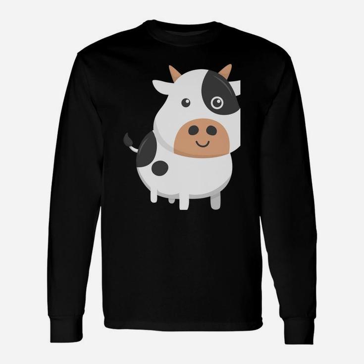 Adorable Cow & Cute Baby Calf Cow Lovers Unisex Long Sleeve