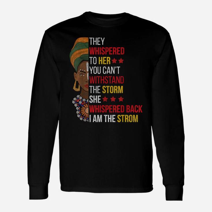 African American Afro Black Woman Gift Black History Month Unisex Long Sleeve