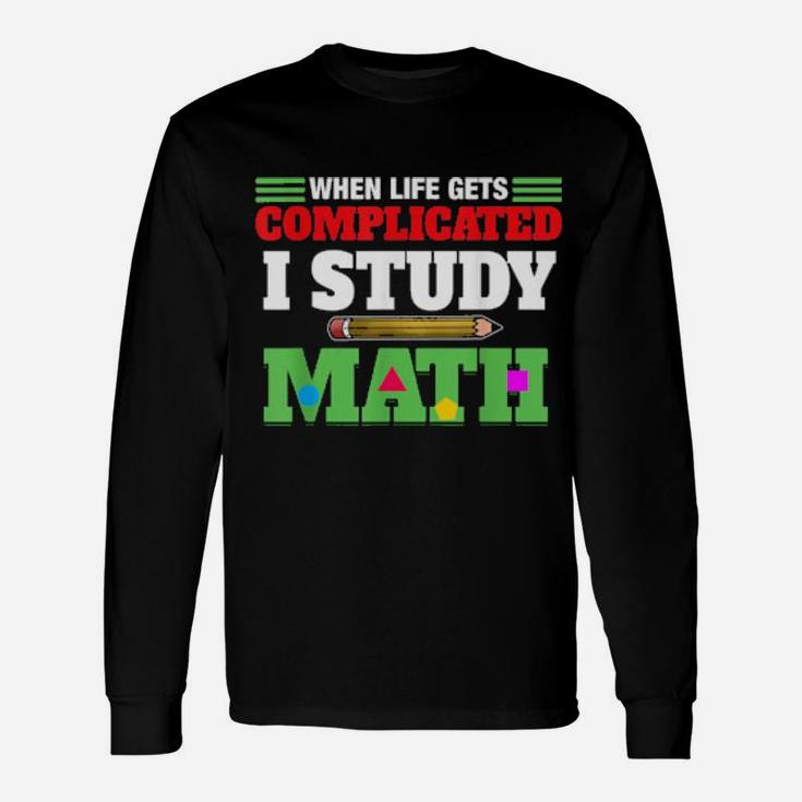 Algebra Lehrer Hauptfach I Studium Mathematik Long Sleeve T-Shirt
