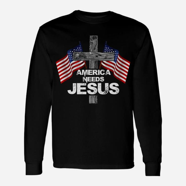 America Needs Jesus Gifts For Christmas Unisex Long Sleeve