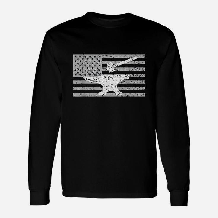 American Flag Blacksmith Unisex Long Sleeve