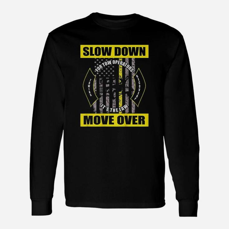 American Flag Tow Truck Driver Unisex Long Sleeve