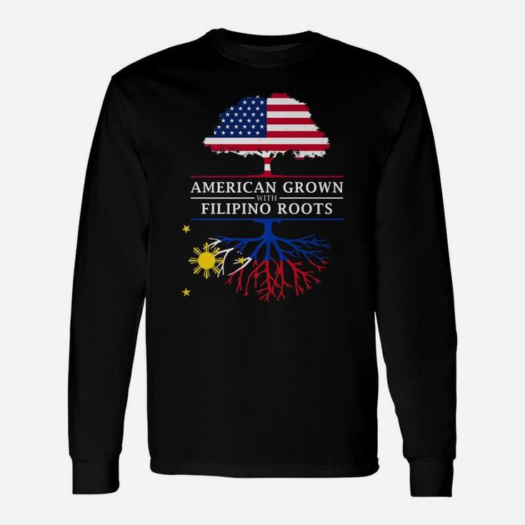 American Grown With Filipino Roots - Philippines Unisex Long Sleeve