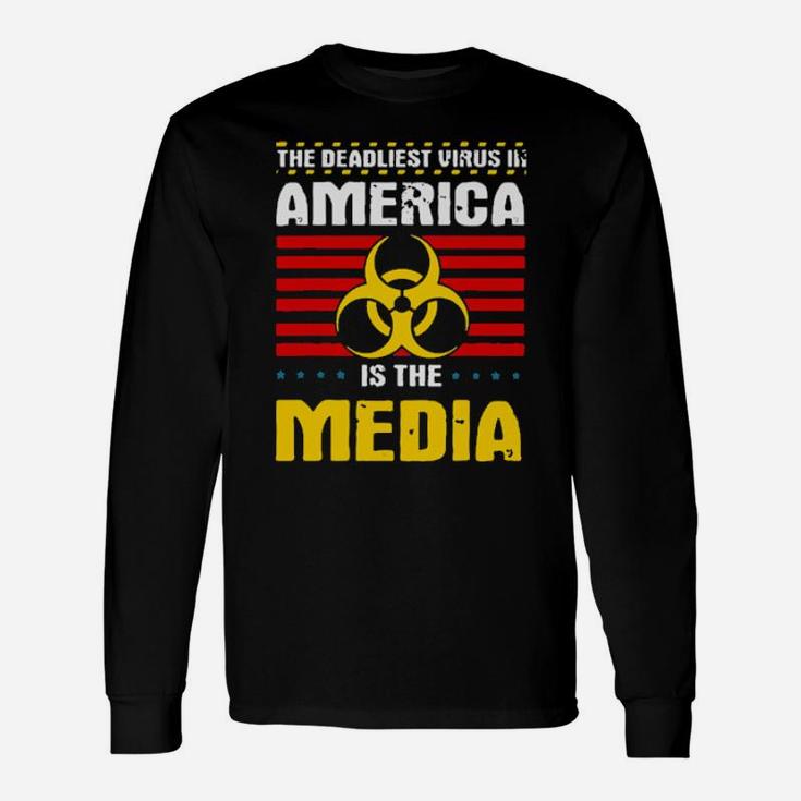 American Is A Media Long Sleeve T-Shirt
