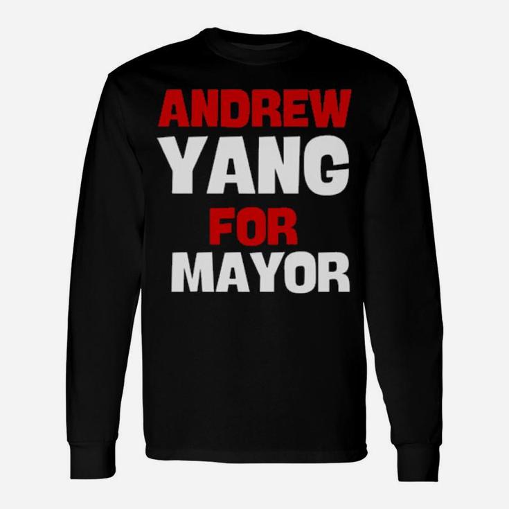 Andrew Yang For Mayor Long Sleeve T-Shirt