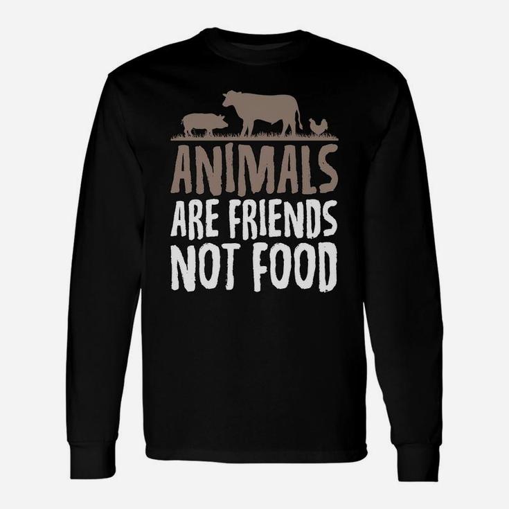 Animals Are Friend - Not Food Sweatshirt Unisex Long Sleeve