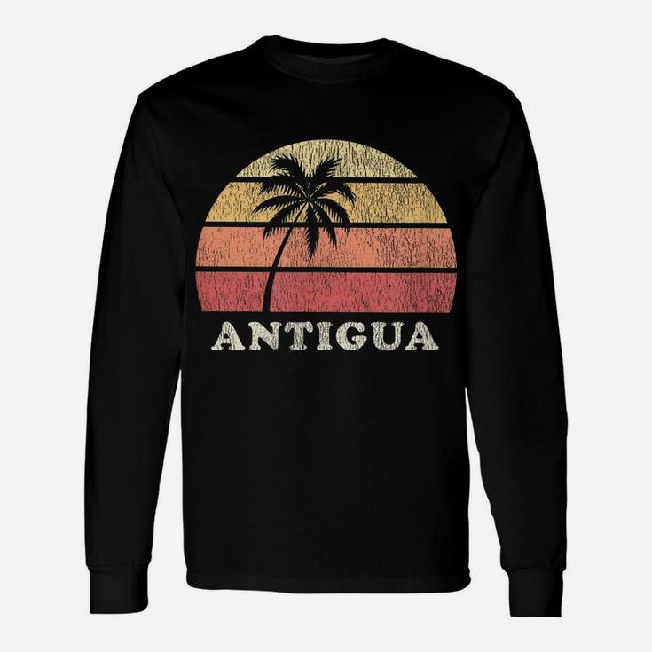 Antigua And Barbuda Vintage 70S Retro Throwback Design Unisex Long Sleeve