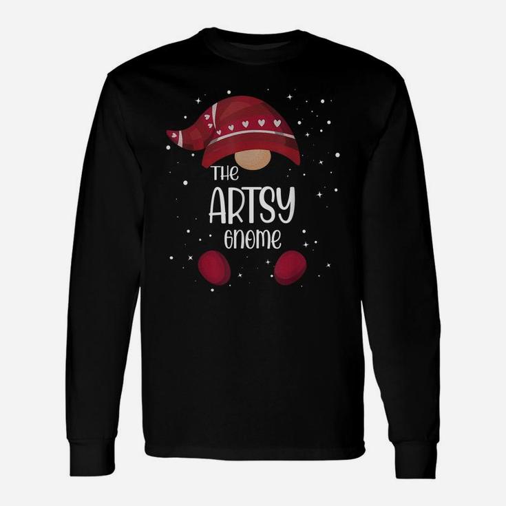 Artsy Gnome Matching Family Pajamas Christmas Gift Unisex Long Sleeve