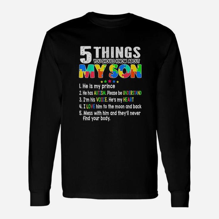 Awareness Support Son Kids For Mom Dad Unisex Long Sleeve