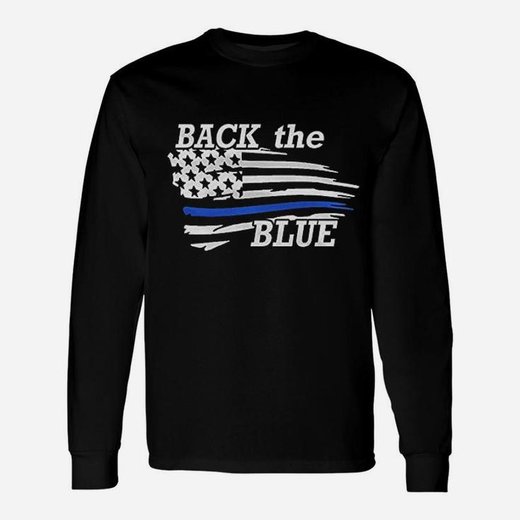 Back The Blue Police Officer Baby Unisex Long Sleeve