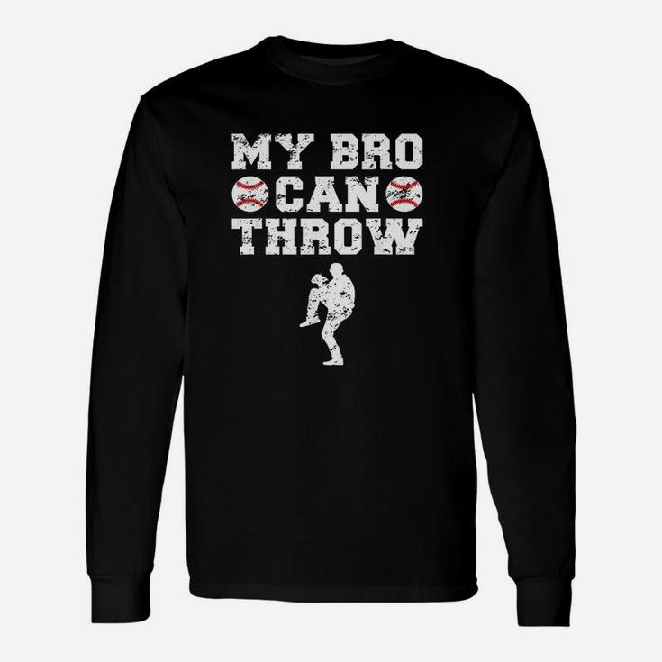 Baseball Brother Sister Funny Pitcher Unisex Long Sleeve
