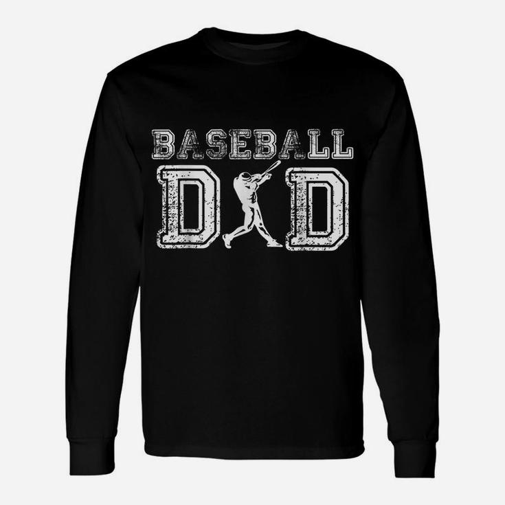 Baseball Dad Funny Fathers Day Present For Daddy Papa Father Unisex Long Sleeve