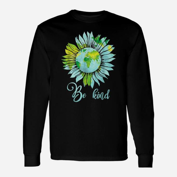 Be Kind Daisy Earth Hippie Shirt Flower Child Tee Unisex Long Sleeve