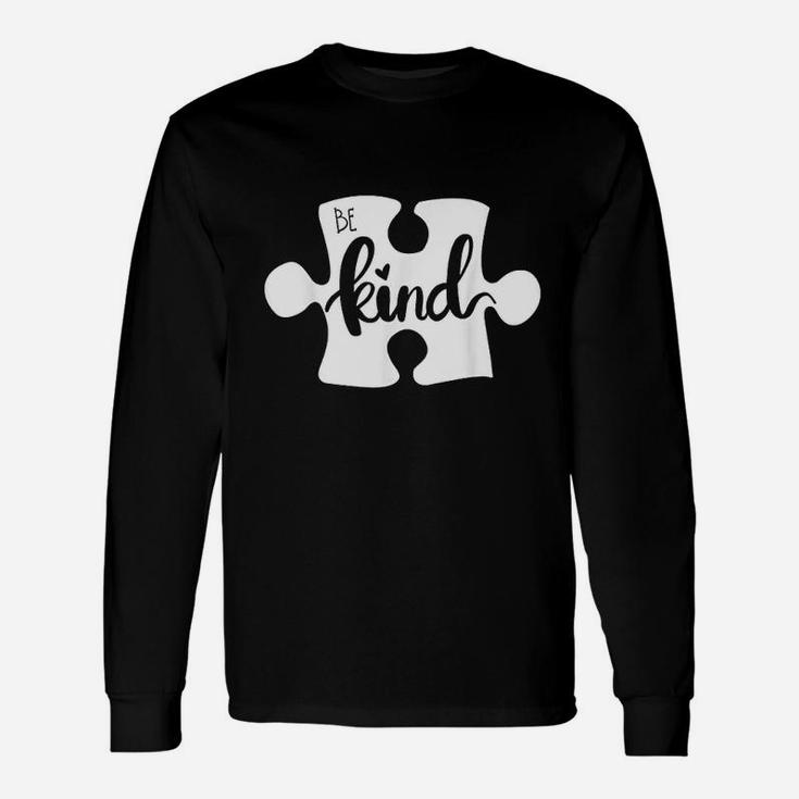 Be Kind Puzzle Piece Awareness Unisex Long Sleeve