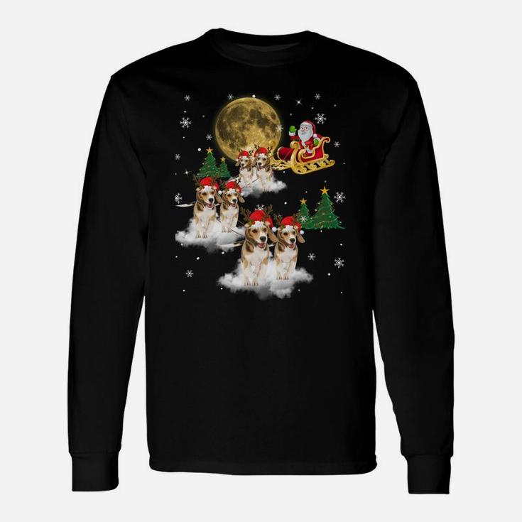 Beagle Christmas Funny Beagle Lover Gifts Xmas Pajamas Idea Sweatshirt Unisex Long Sleeve