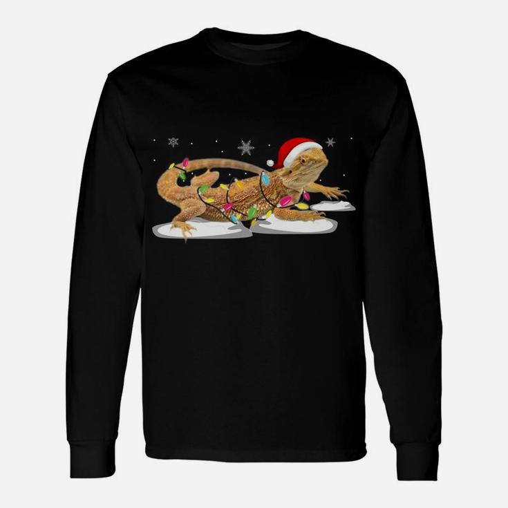 Bearded Dragon Funny Christmas Ornament Gift Ugly Sweatshirt Unisex Long Sleeve