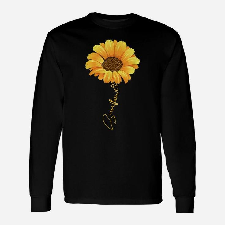 Beautiful Sunflower With Lettering Shirt For Women Unisex Long Sleeve