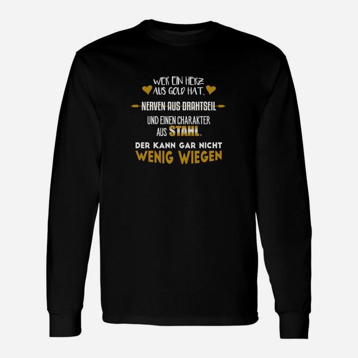 Beschränkung Herz Aus Gold Langarmshirts