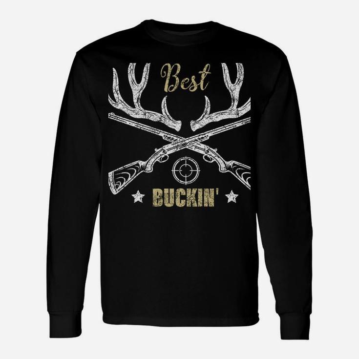 Best Buckin' Papa Ever Deer Hunters Hunting Gift Father Unisex Long Sleeve