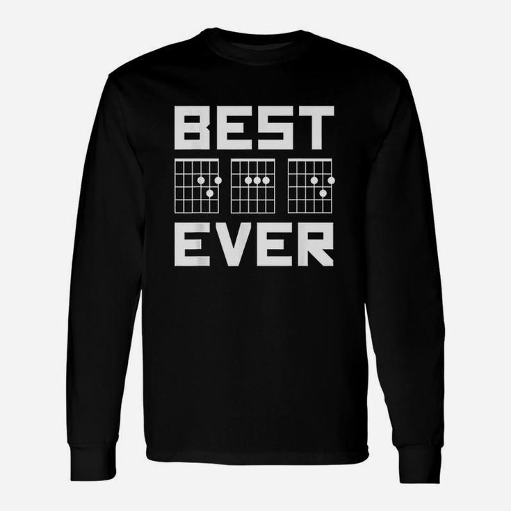 Best Dad Ever Guitar Chords For Musician Unisex Long Sleeve