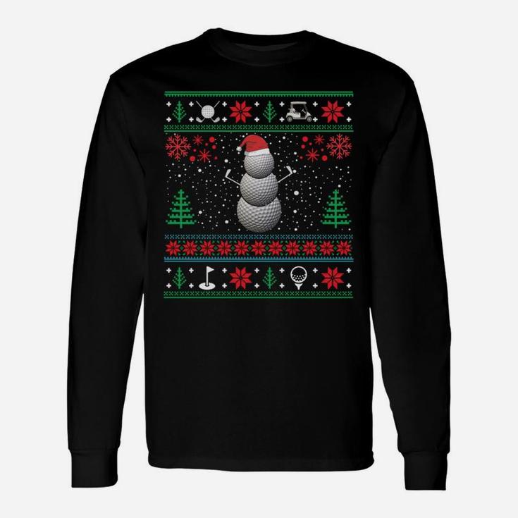 Best For Golf Lover Golf Ugly Christmas Sweaters Sweatshirt Unisex Long Sleeve