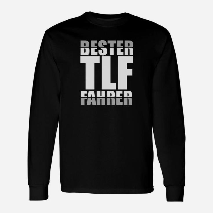 Bester TLF Fahrer Schwarzes Langarmshirts, Feuerwehrmann Motiv Tee