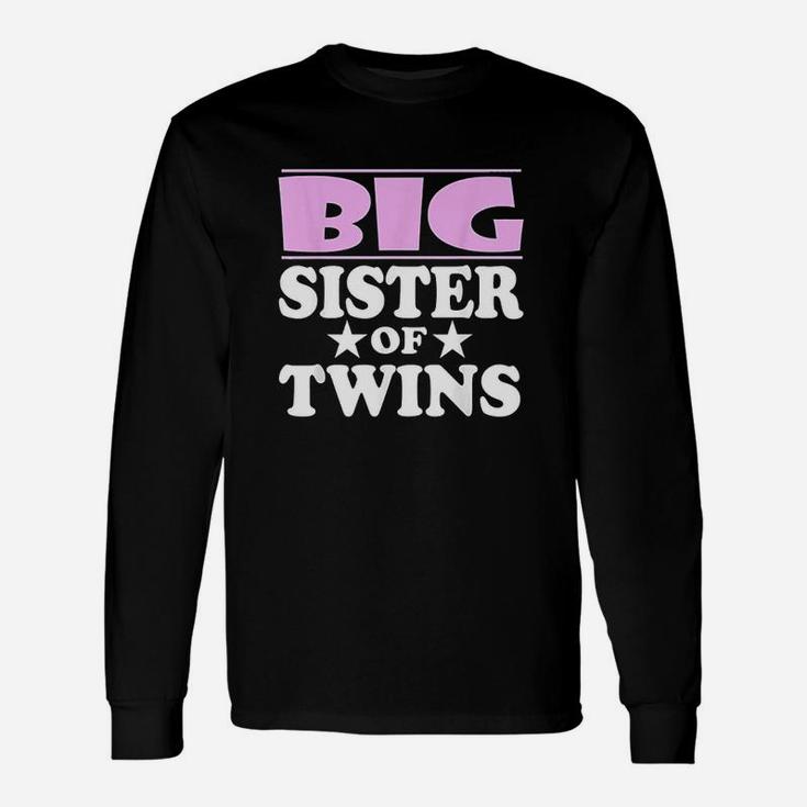Big Sister Of Twins Announcement Gift Unisex Long Sleeve