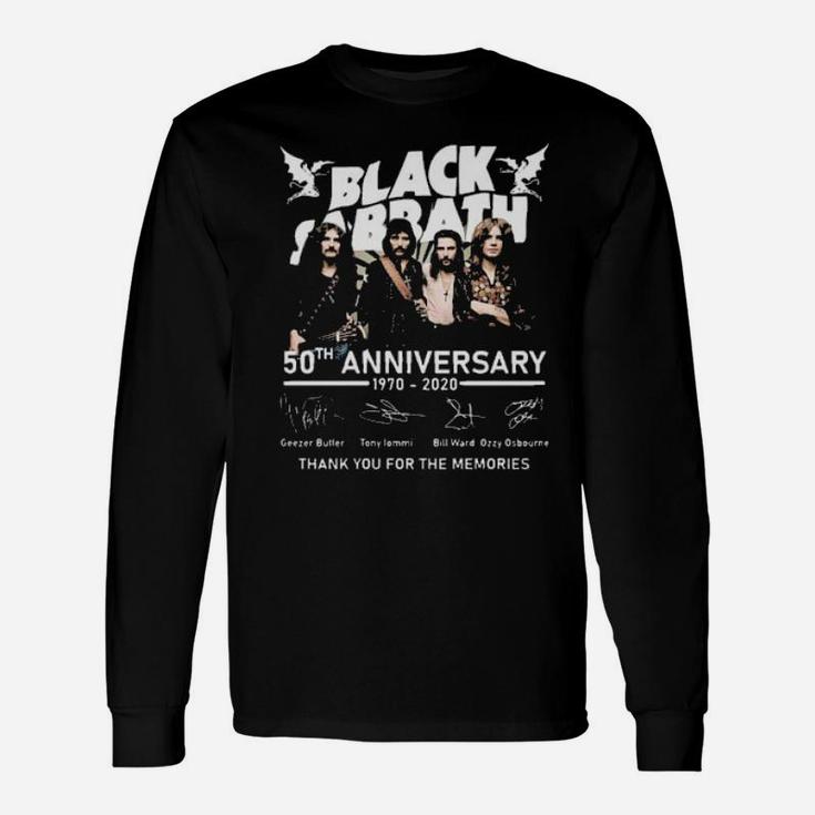 Black Is Anniversary Of 50 Years Long Sleeve T-Shirt