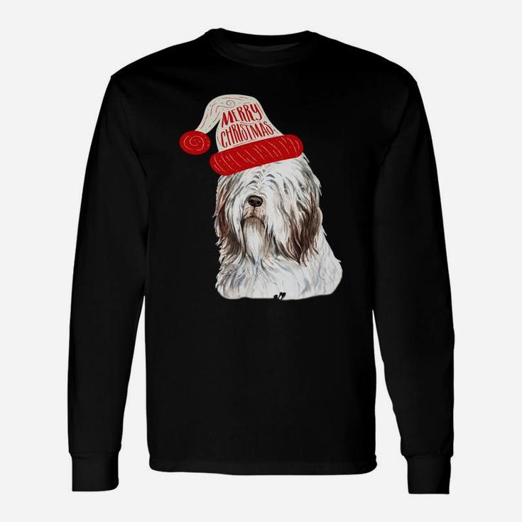 Black Base Bearded Collie Christmas Gift For Dog Lovers Sweatshirt Unisex Long Sleeve