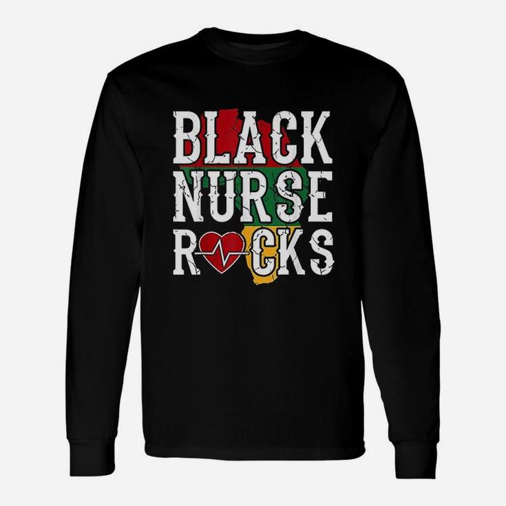Black Nurse Rocks Black African American Lives Matter Unisex Long Sleeve