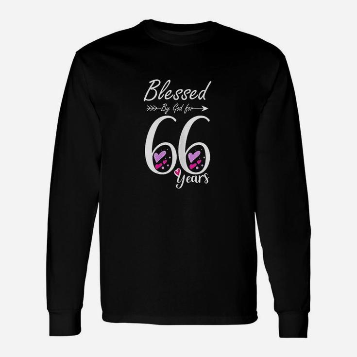 Blessed For 66 Years Birthday Unisex Long Sleeve