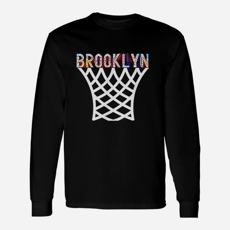Brooklyn Basketball Game Nets Fan Retro Vintage Bball Sport Unisex Long Sleeve