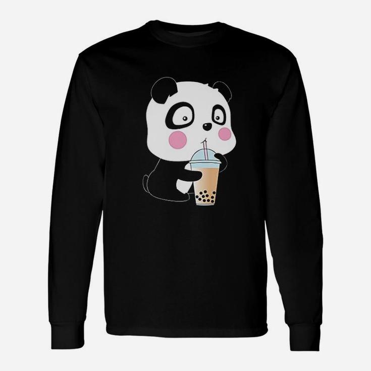 Bubble Tea Panda Unisex Long Sleeve