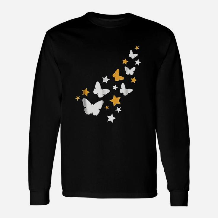 Butterflies With Stars Unisex Long Sleeve