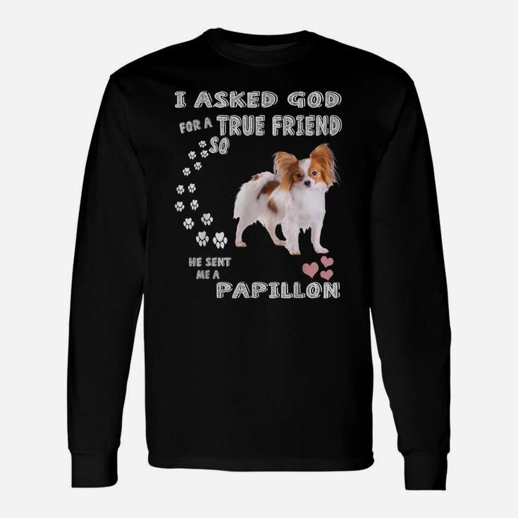 Butterfly Dog Mom, Squirrel Dog Dad Costume, Cute Papillon Unisex Long Sleeve