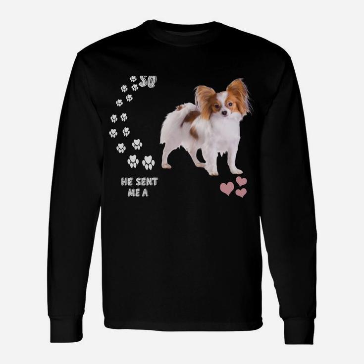 Butterfly Dog Mom Squirrel Dog Dad Costume, Cute Papillon Unisex Long Sleeve